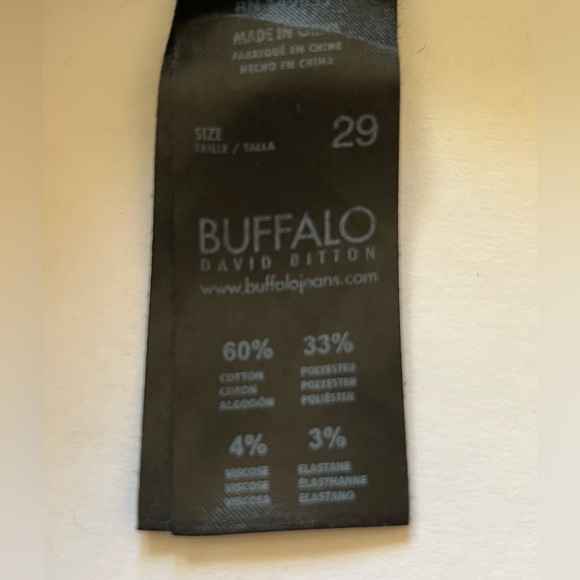 Buffalo David Bitton Jeans mid rise skinny stretch exc cond sz 29 - Picture 5 of 7